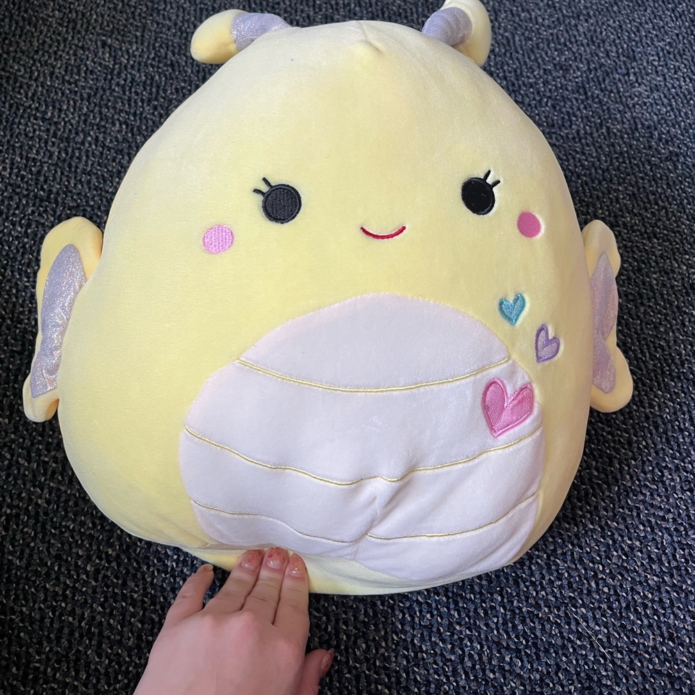 Squishmallows Nixie The Butterfly Valentine's 12 in Plush - Yellow